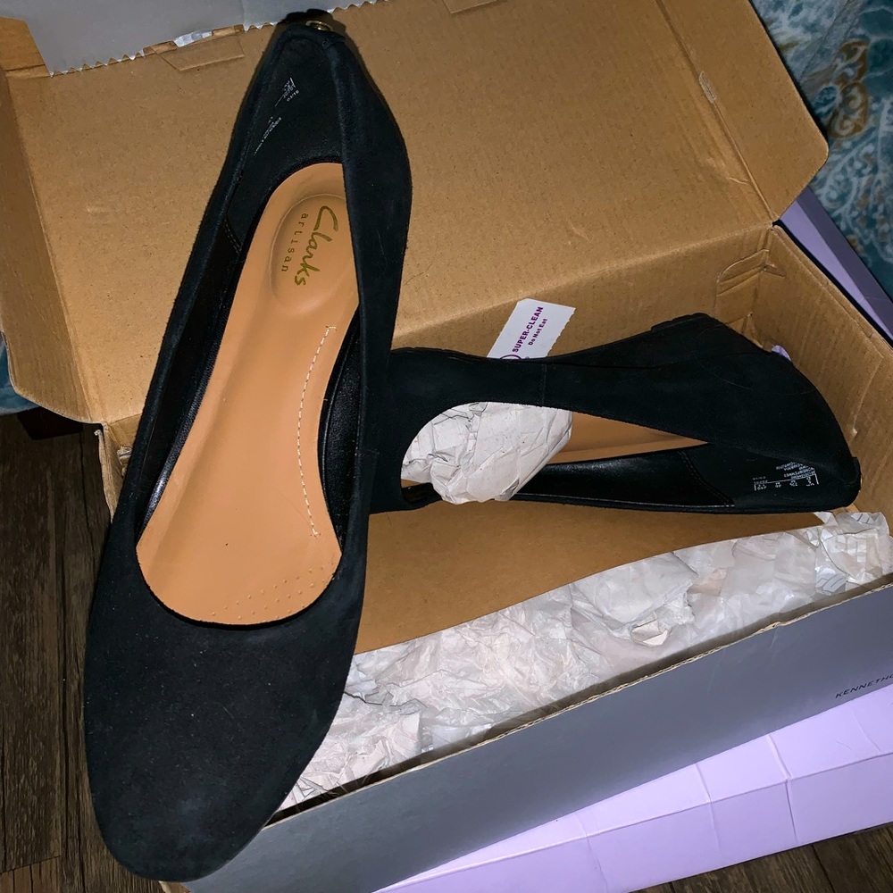 Clarks orthopedic wedge heels